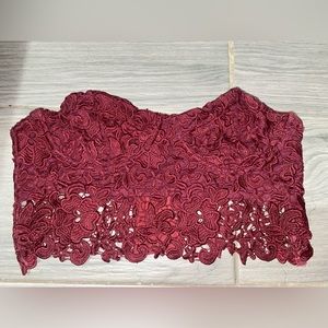 Urban Outfitters Burgundy Corset